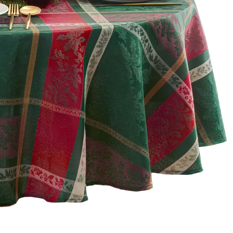Merry and Festive Jacquard Tablecloth
