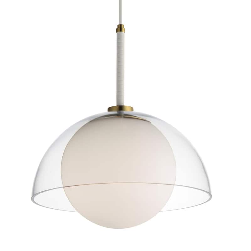 Studio M SM21303S Chapeau 14" Wide LED Pendant by Mat Sanders - Satin Brass