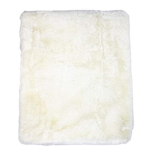 slide 2 of 9, Baby Boys and Baby Girls Plush Blanket Ivory