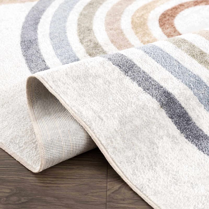 Hauteloom Giza Living Room, Bedroom Machine Washable Area Rug - Traditional - Dark Blue, Light Blue, Olive - 2' x 3'