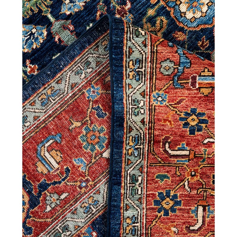 Serapi One-of-a-Kind Hand-Knotted Area Rug - Blue - 8' 2" x 10' 1"