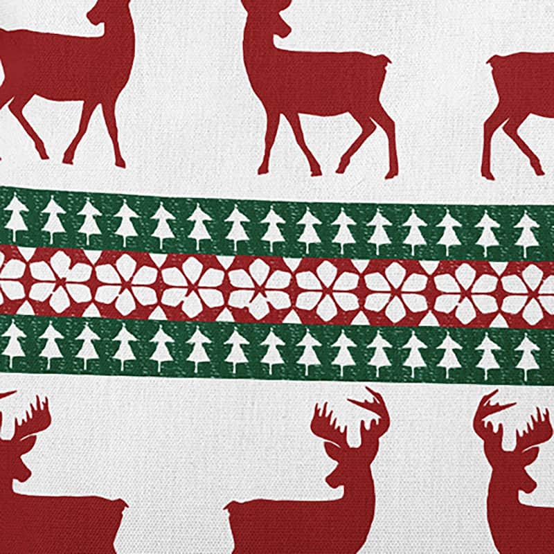 Lace Reindeer Ensemble Accent Pillow