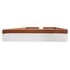 preview thumbnail 7 of 8, Brown White Upholstered Bed Two-color Toddler Daybed with Fence Stairs