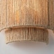 preview thumbnail 9 of 12, Farmhouse Hemp Rope 1-Light Dimmable Wall Sconce for Living Room
