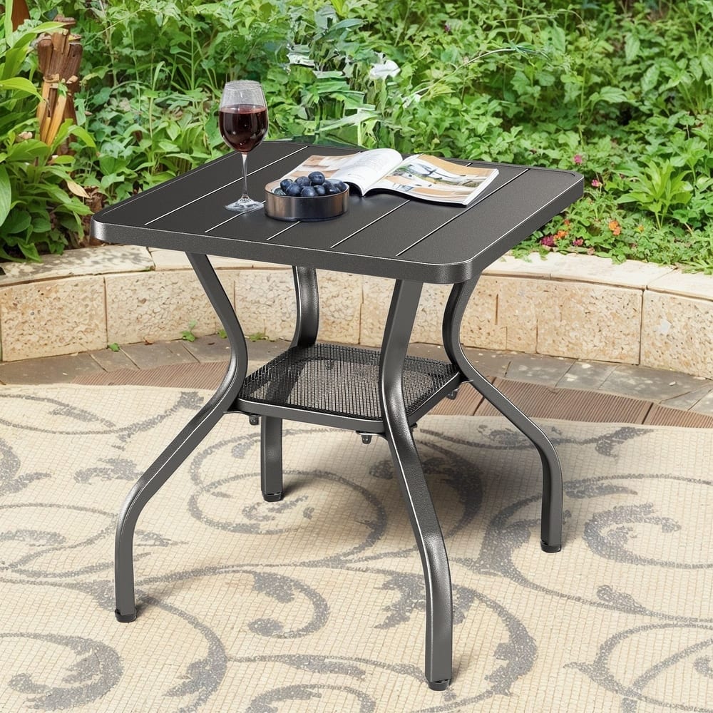 Outdoor Patio Glider Chairs Beige Cushion Set