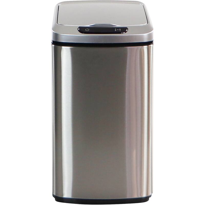 Hanover 12-Liter / 3.2-Gallon Trash Can with Sensor Lid in Stainless Steel