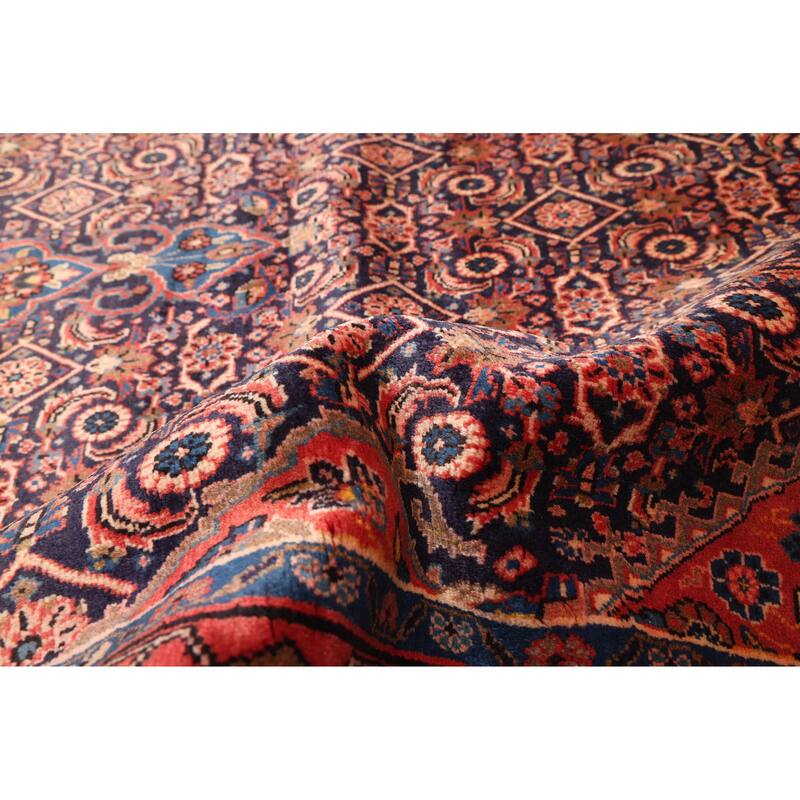 ECARPETGALLERY Hand-knotted Anatolian Vintage Dark Navy Wool Rug - 4'8 x 9'6