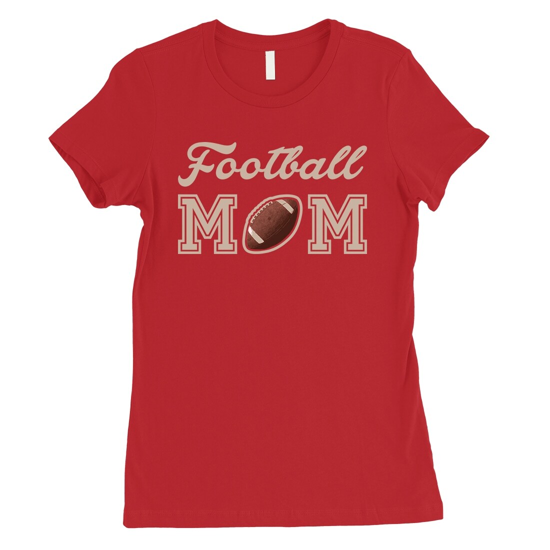 Shop Football Mom Womens Red Funny Saying T Shirt For Sports Mom