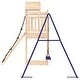 preview thumbnail 15 of 17, vidaXL Swing Set Outdoor Backyard Wooden Playground Equipment for Kids Age 3-8