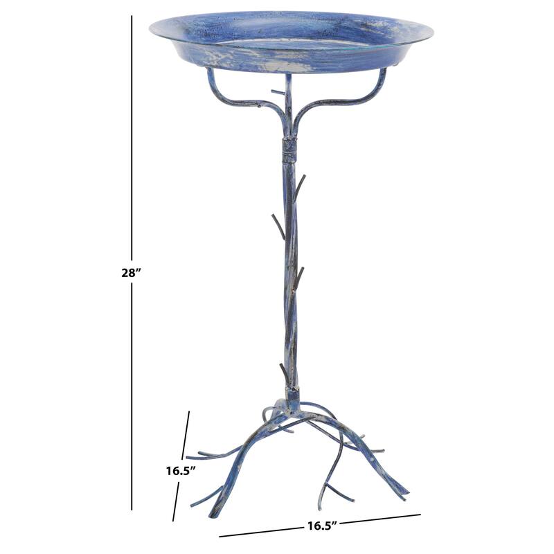 SAFAVIEH Outdoor Yamilet Bird Bath - 17Wx28Dx17H