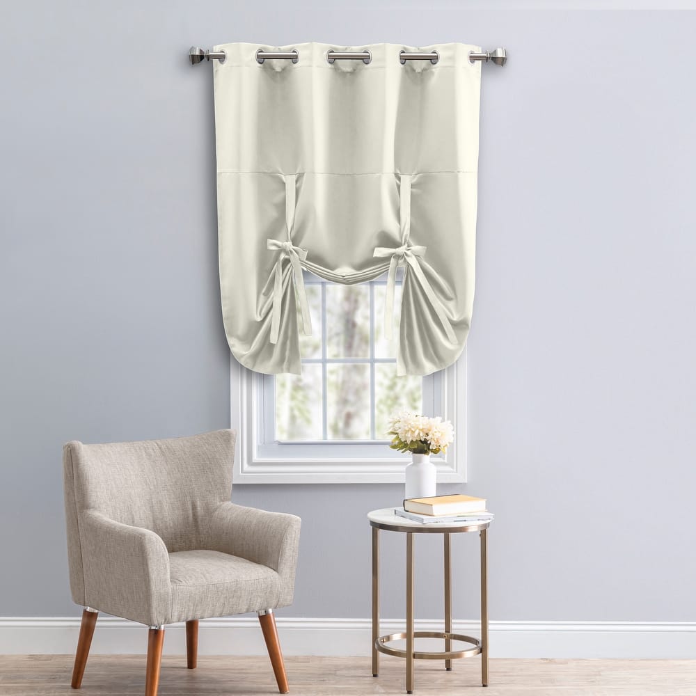 Ultimate Blackout Gorgeous Grommet Tie Up Curtain Panel