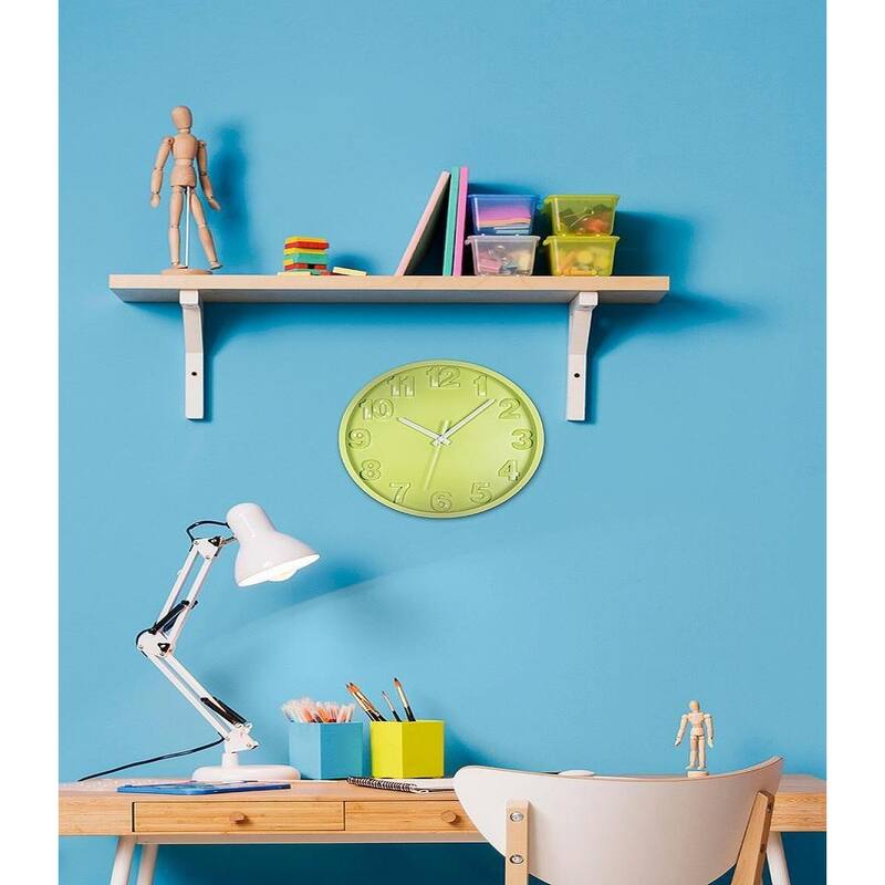 Bold Numbers Wall Clock - Multi