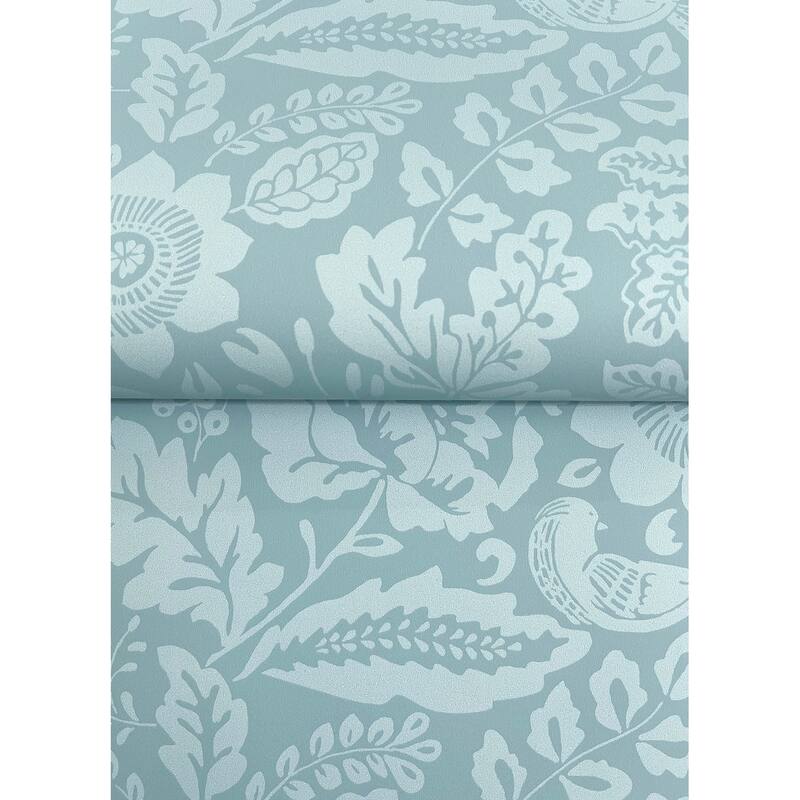 A-Street Prints Marta Teal Floral Trail Wallpaper