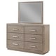 preview thumbnail 7 of 21, Kenora 6-drawer Dresser and Mirror Barley Brown