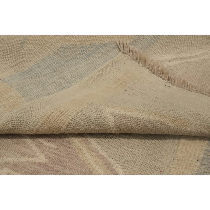 Hand Woven Oriental 100% Wool Carpet Southwestern Tribal Greys & Charcoal Kilim Area Rug - 4' 0'' X 2' 0''