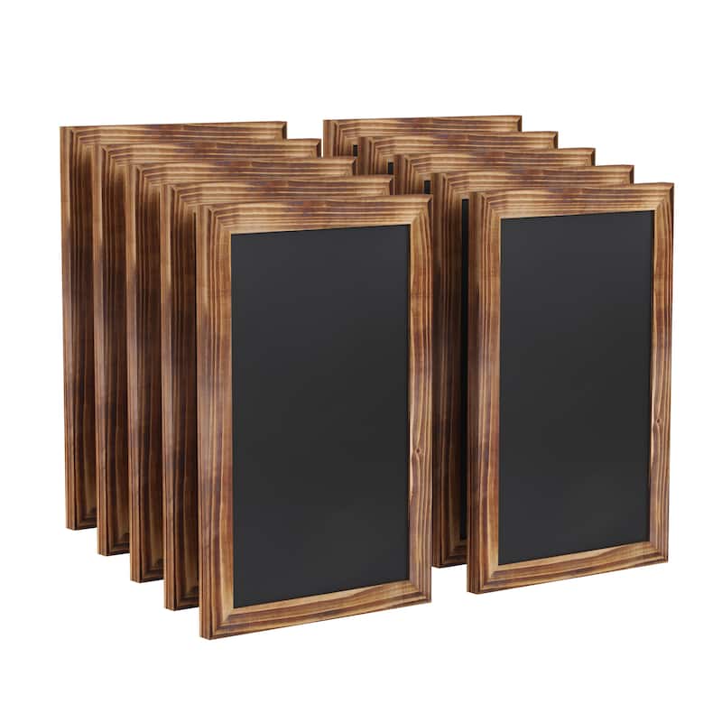 Set of 10 Wall Mounted Magnetic Chalkboards