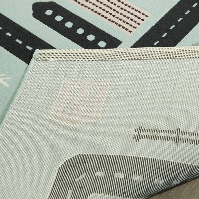 Mod-Tod Urban Adventure Road Map Kids' Rug