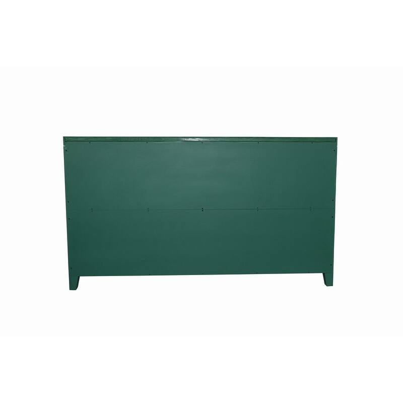 Mid Century Modern 4-Door Wood Buffet and Media Console Cabinet