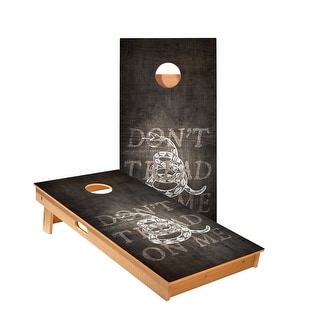 Don't Tread On Me Black Cornhole Boards