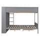 preview thumbnail 27 of 30, Full over Full Wood Bunk Bed with Drawers