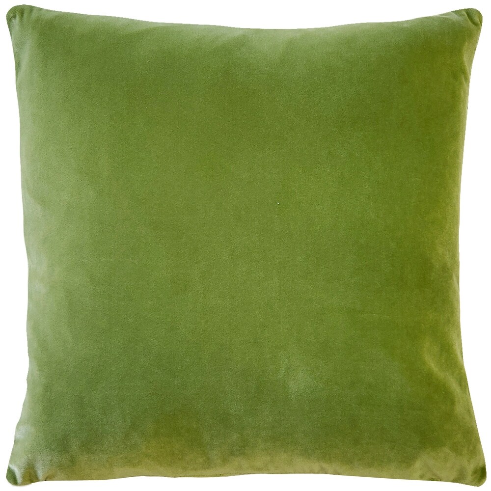 Green velvet throw pillows deals