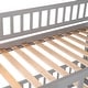 preview thumbnail 7 of 25, Twin-Over-Twin Low Bunk Bed with Built-in Ladder, Slide & Guardrail