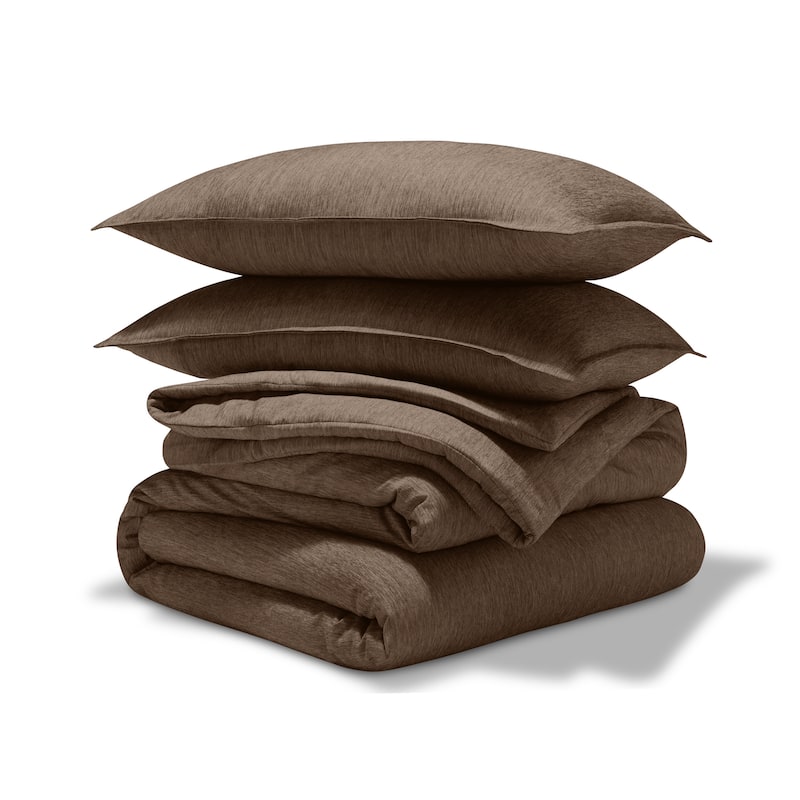 Bare Home Hypoallergenic Down Alternative Comforter Set - King - Cal King - Heathered Taupe