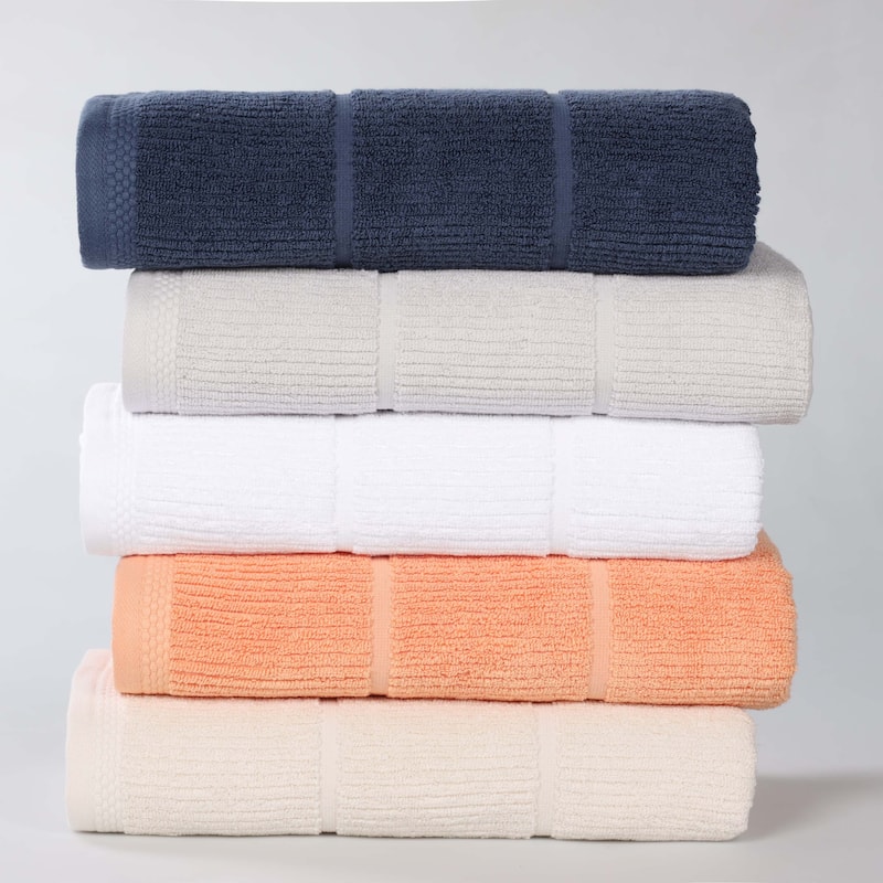 Superior Milo Smart Twist Viscose Cotton Blend Bath Sheets, Set of 2