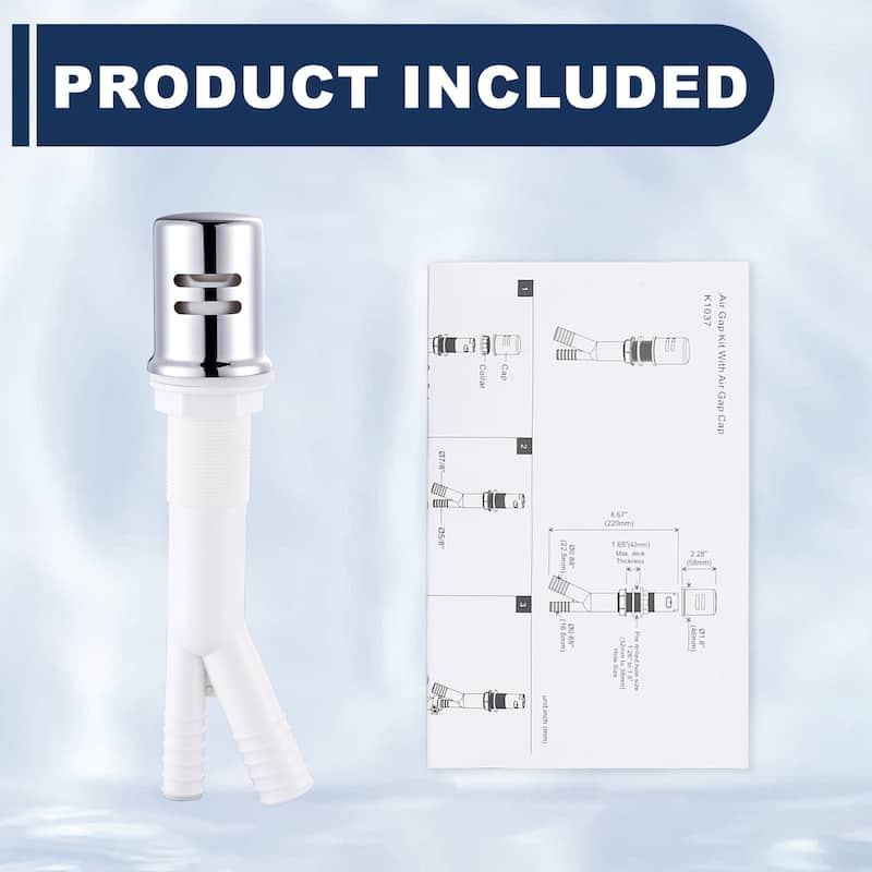 WOWOW Dishwasher Air Gap Cover for Kitchen Sink - N/A