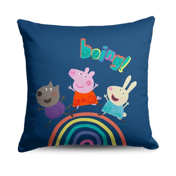 slide 2 of 24, Hasbro Peppa Pig 18 Inch Throw Pillow Boing