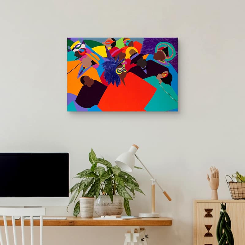 Mardi Gras by Synthia SAINT JAMES Canvas Art Print