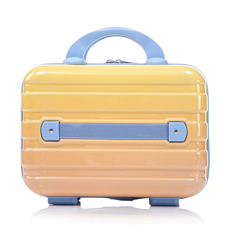 14In 20In 2 pcs in PC Spinner Wheel Luggage, Carry on Suitcase, With Gradient Color and Combination Lock