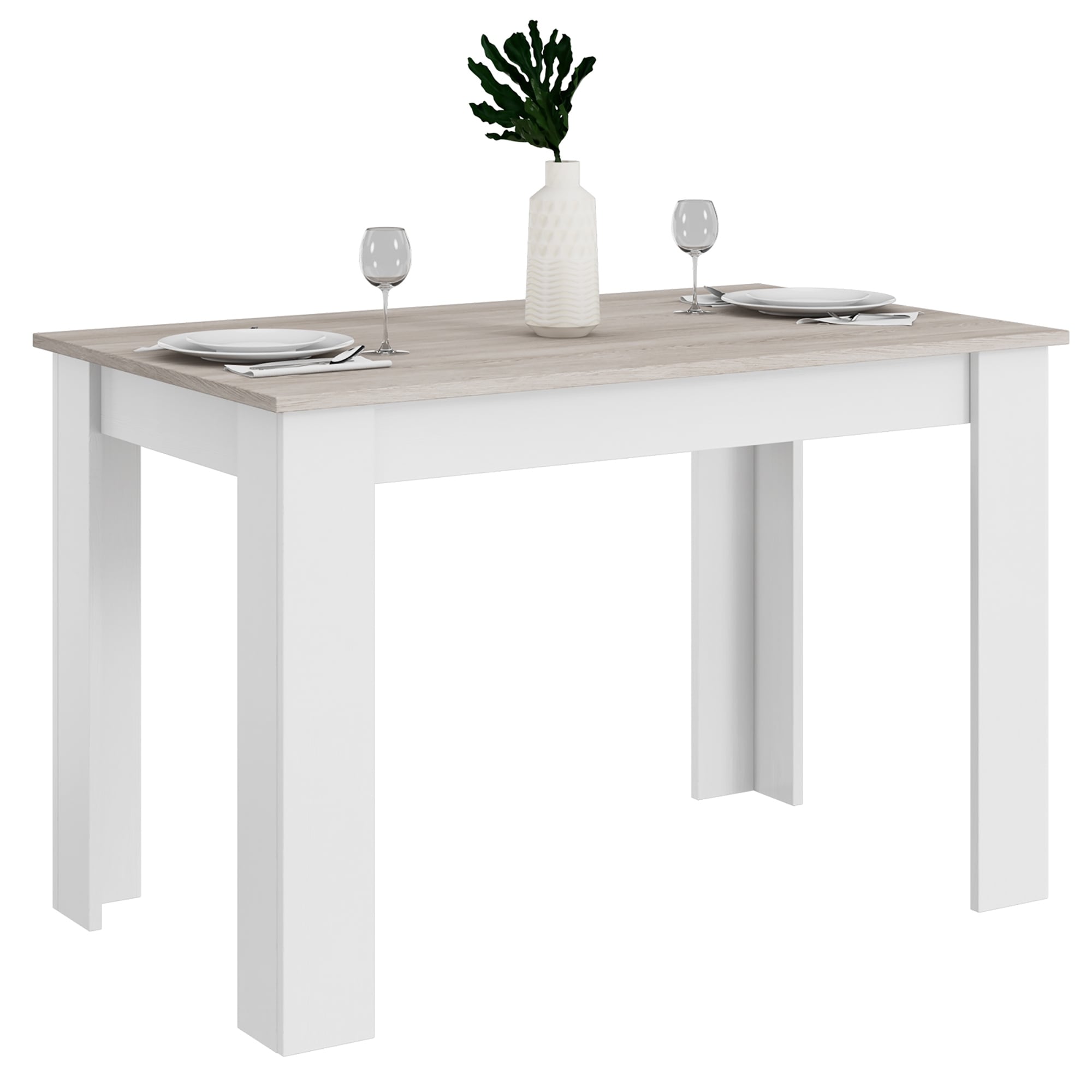 47'' Dining Table Kitchen Dining Table Rectangular for Small Space