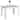 Costway Dining Table 47 Inch Kitchen Dining Table Rectangular for