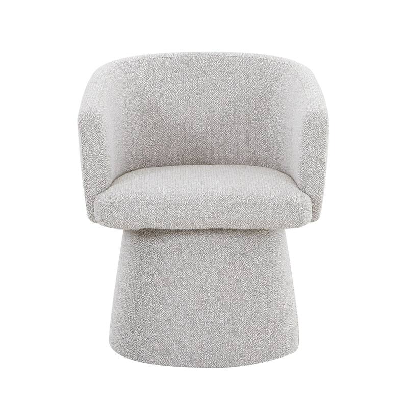 Modrest Linton Modern Light Grey Fabric Dining Chair