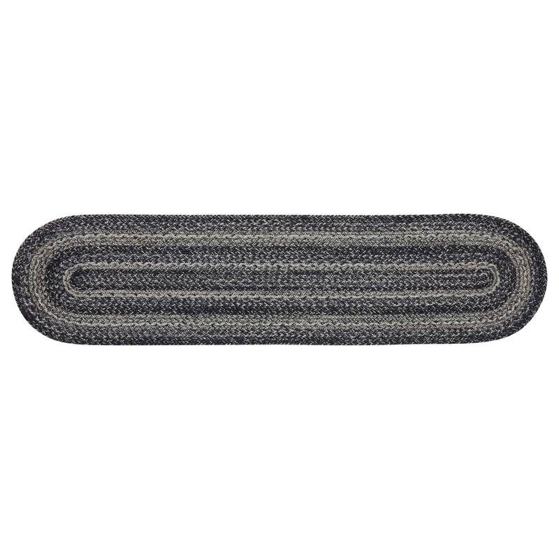 Sawyer Mill Black White Jute Oval Runner