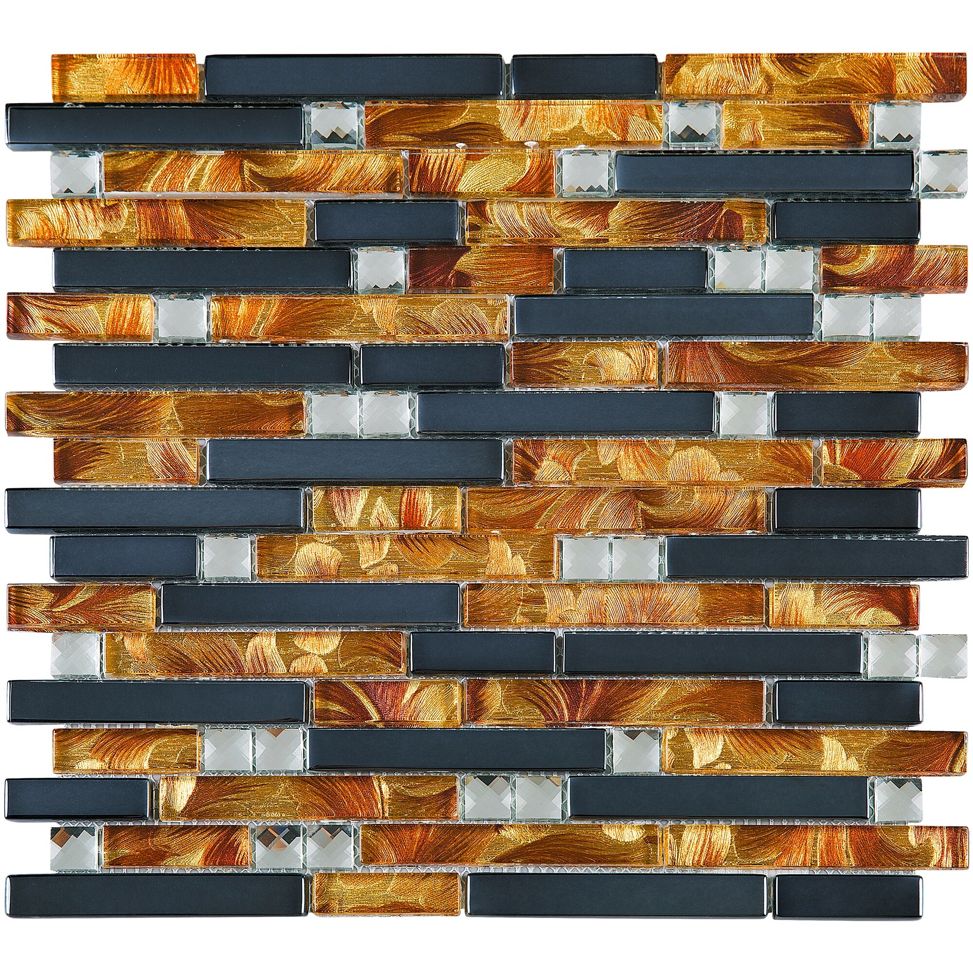 Shop Tilegen Crystal Diamond Wallpaper Random Sized Glass Mosaic