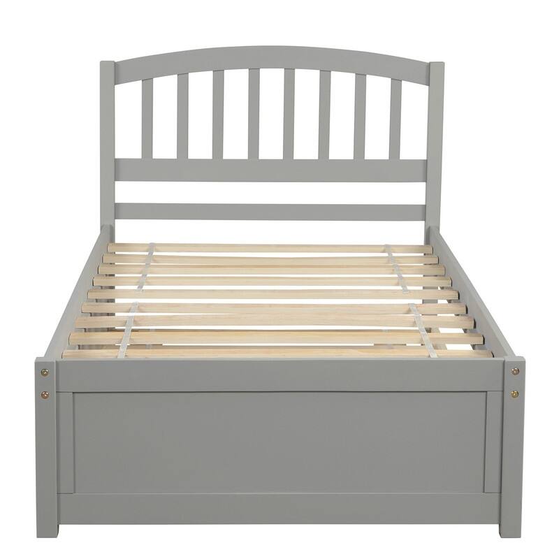 Twin size Platform Bed with Trundle