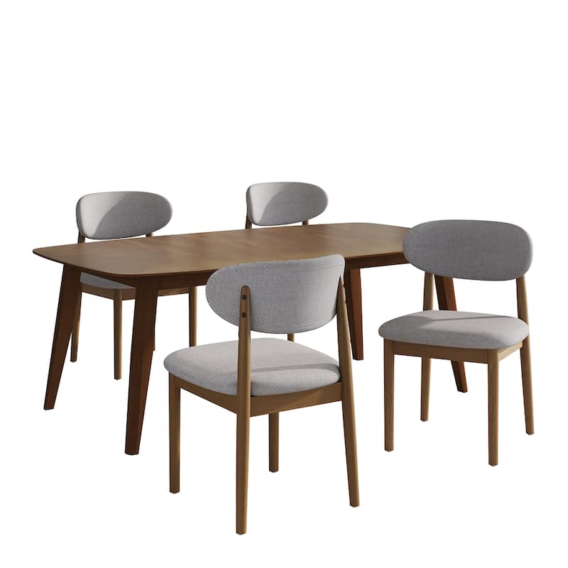 Christopher Knight Home - Liora Upholstered Dining Chair Set with Matching Table for Modern Dining Spaces