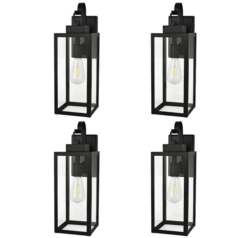 4 Pack 1-Light Outdoor Wall Sconce - 5.9"x7.48"x17.8" - Medium(4 PACK)