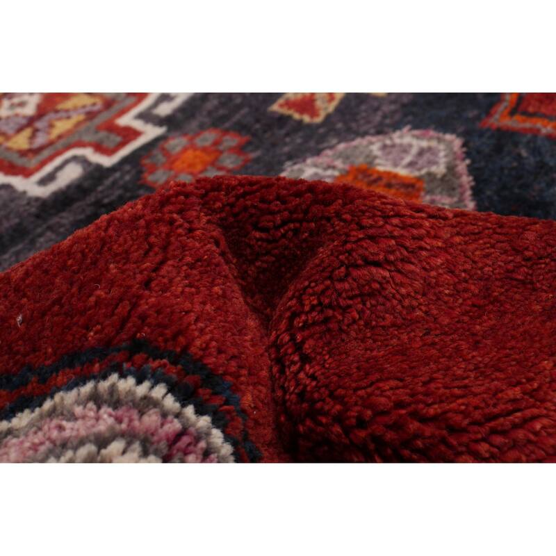 ECARPETGALLERY Hand-knotted Melis Vintage Dark Red Wool Rug - 4'6 x 12'6
