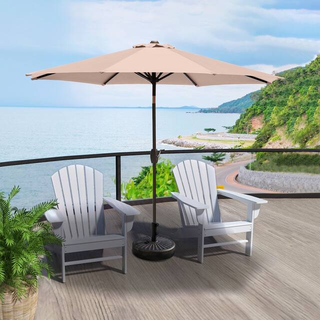 Holme 9-foot Patio Umbrella and Base Stand