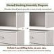 preview thumbnail 20 of 29, DH BASIC Modern Stackable Storage Organizer Bookcase with Doors