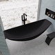 preview thumbnail 3 of 10, ALFI brand HammockTub1-BM 79" Acrylic Wall Mounted Hammock Tub