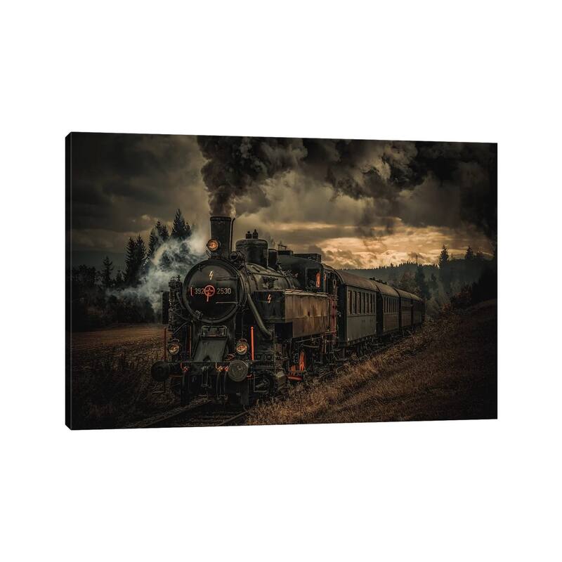 iCanvas "Gold Digger Train" by Hubert Bichler Canvas Print