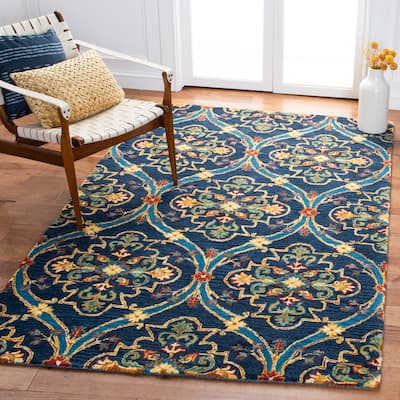 SAFAVIEH Handmade Heritage Argyle Traditional Wool Rug
