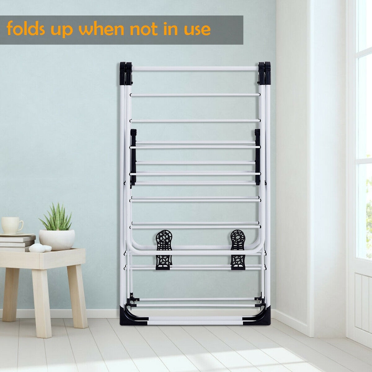 Shop Costway Laundry Clothes Storage Drying Rack Portable Folding