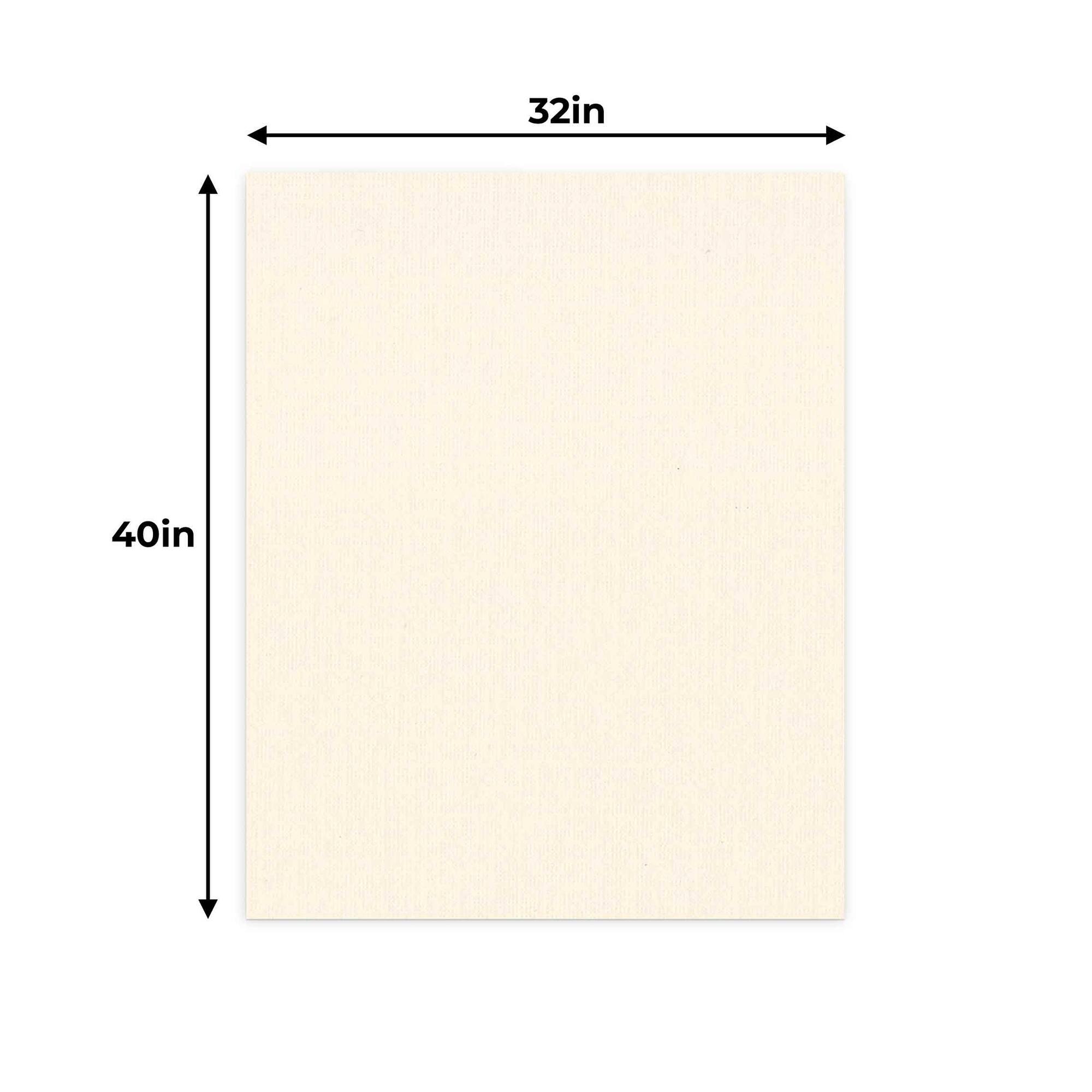 Textured Cream 32x40 Backing Board Uncut Photo Mat Board 1 Sheet