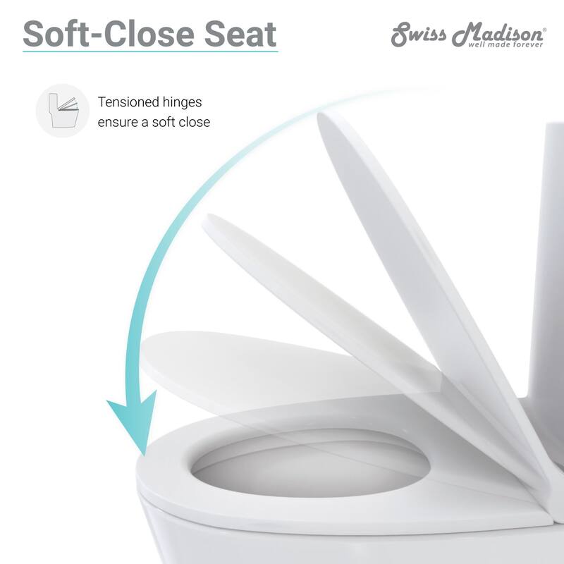 Swiss Madison SM-1T263 Monaco 1.6 GPF Dual Flush One Piece Elongated