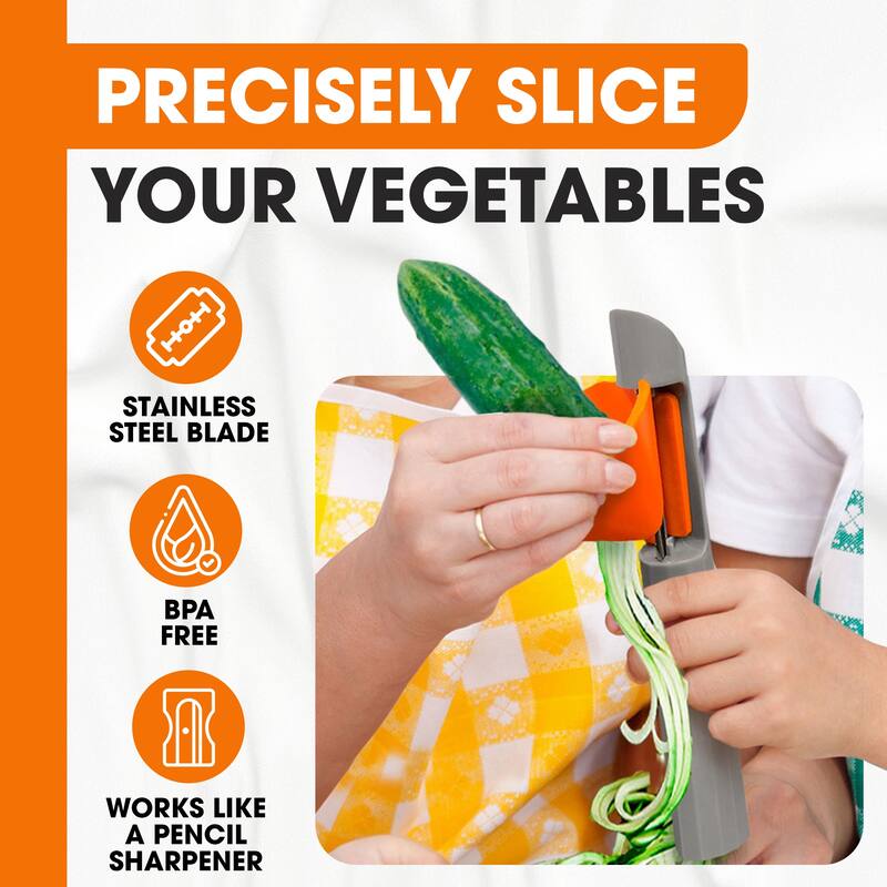 Cheer Collection Vegetable Peeler and Spiralizer